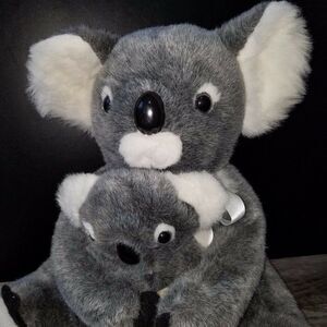 Koala with Joey Baby Stuffed Plush Cuddly Soft Toy Designed in Australia 16 inch